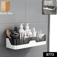 Plastic organizer rack mounted on wall