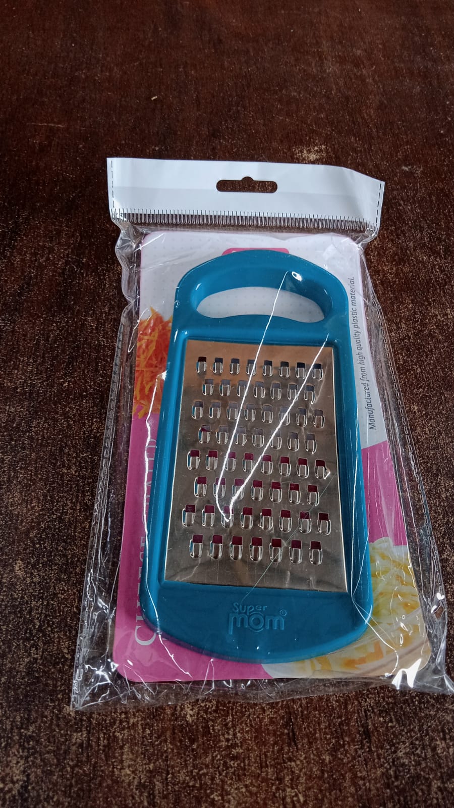 Supermom grater placed on kitchen countertop