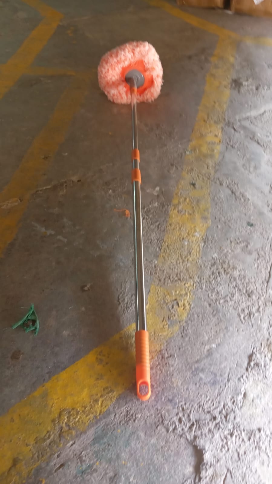 360Â° Rotatable Ceiling Dust Cleaning Mop Extendable Long Lightweight Handle Mop Heads Pad, Spin Scrubber for Ceiling Floor Bathroom Kitchen Tile