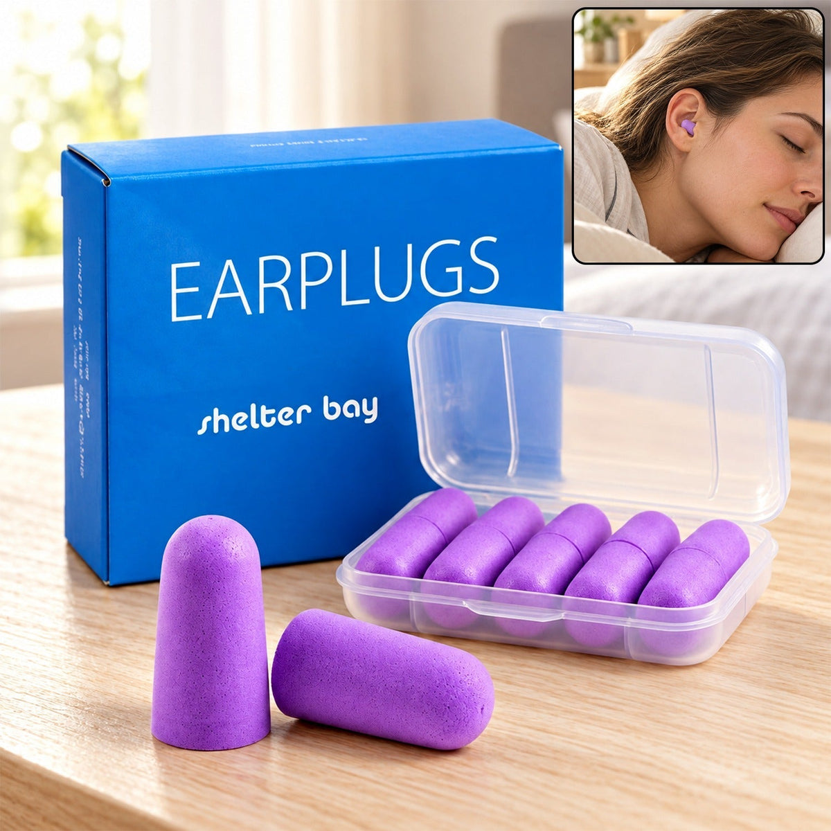 Foam Earplugs with Case
