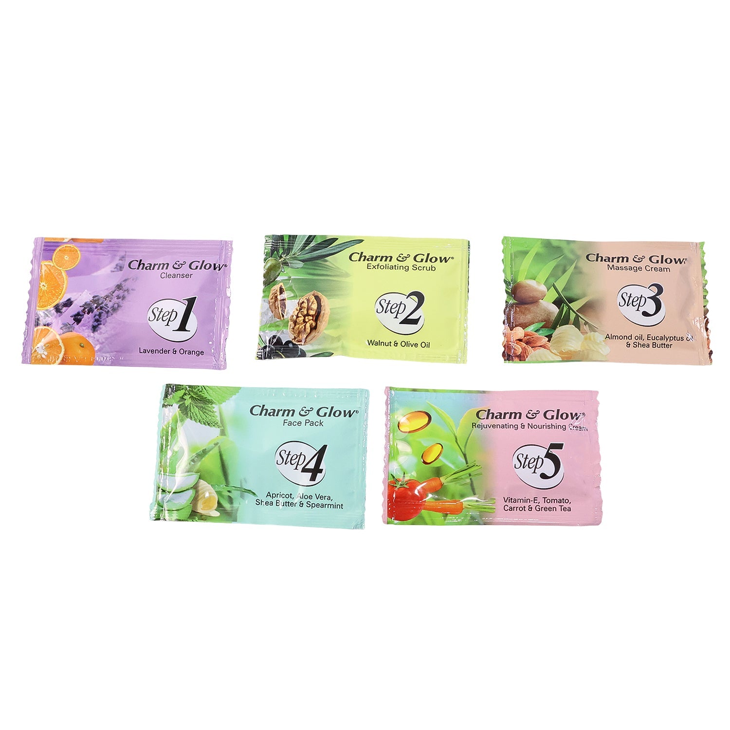 Charm & Glow Facial Kit sachets