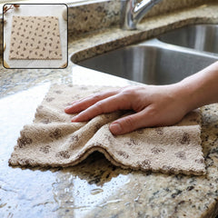 Microfiber soft cleaning towel absorbent kitchen wipe cloth