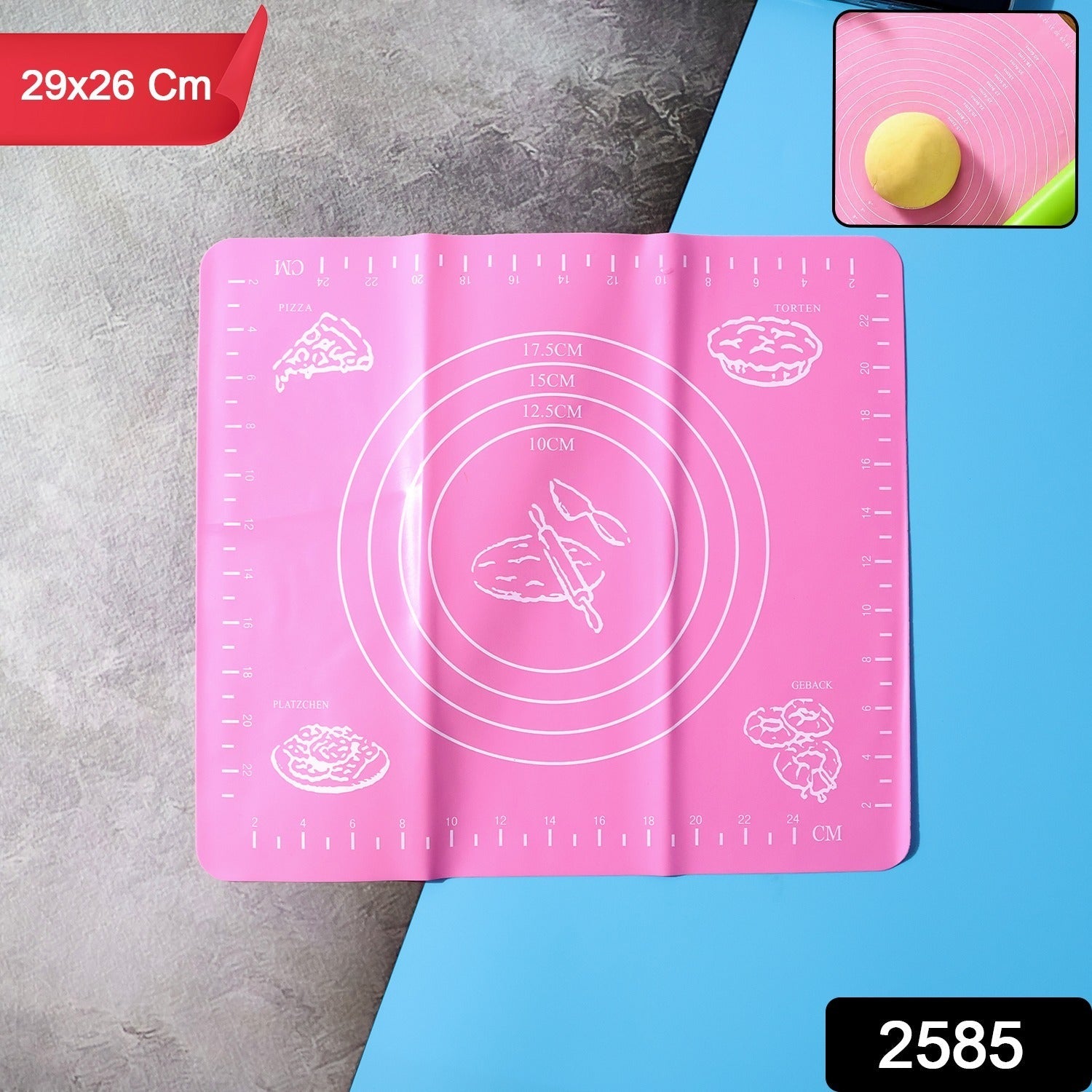 Close-up of silicone bake sheet