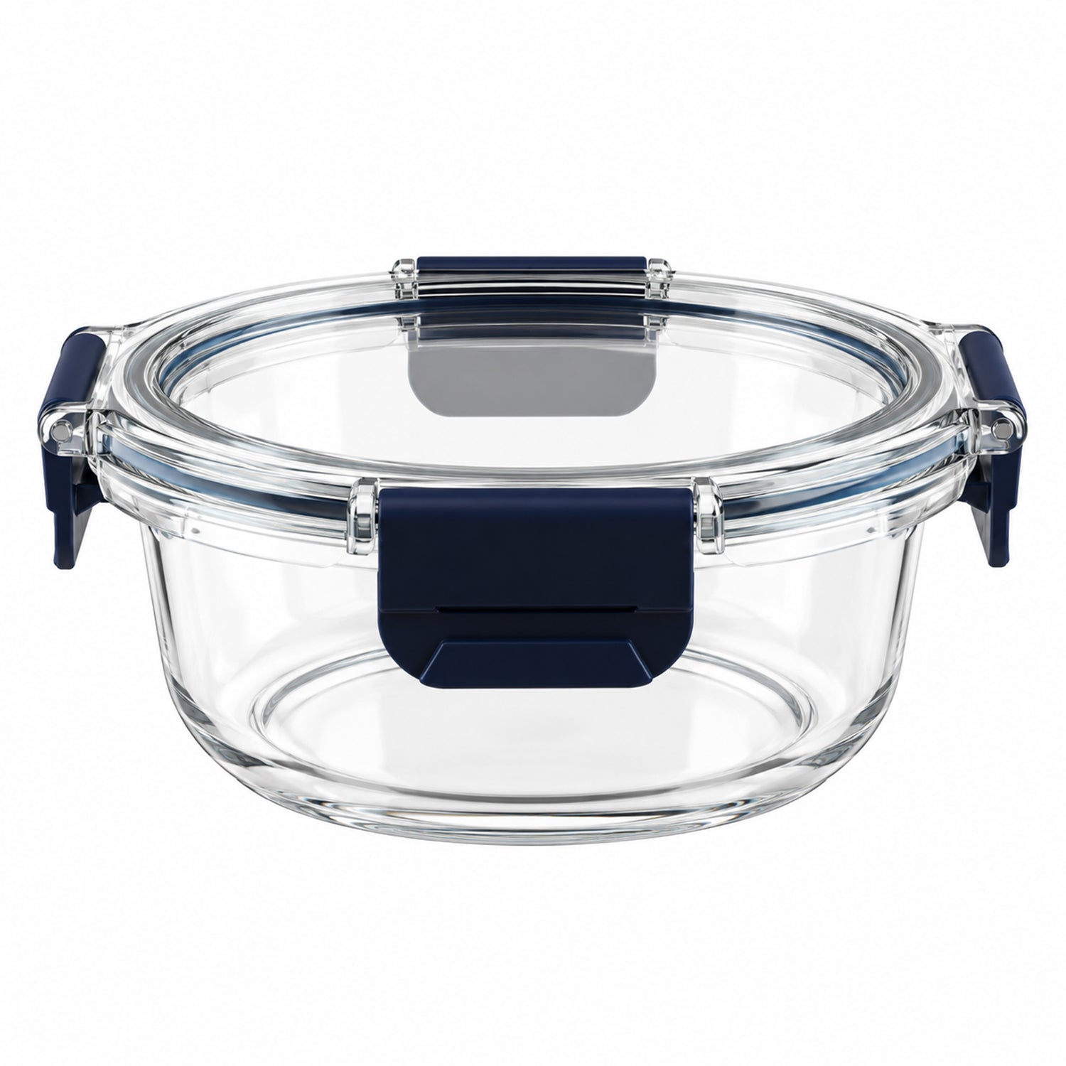 Cello 400ml Round Glass Food Storage Container with Smart Lock Lid (1 Pc)