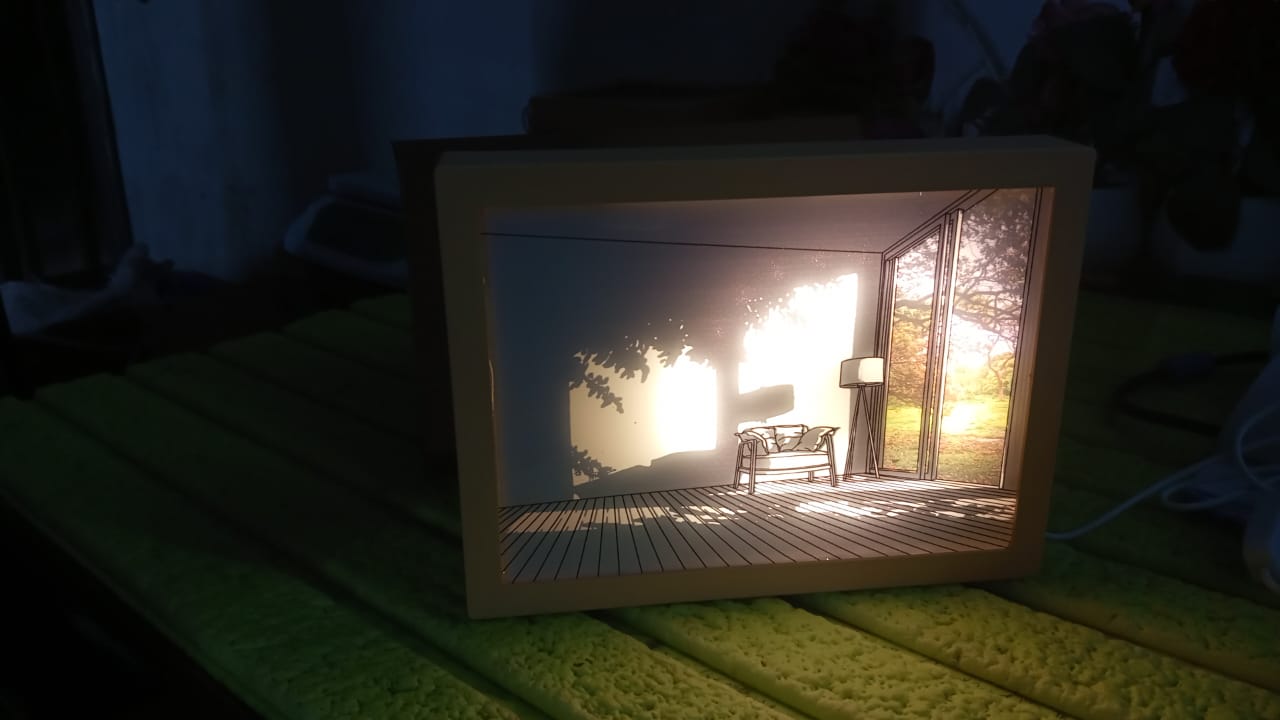 LED NightPainting Decoration Picture Frame Light (1 Pc / 20Ã—15 CM)