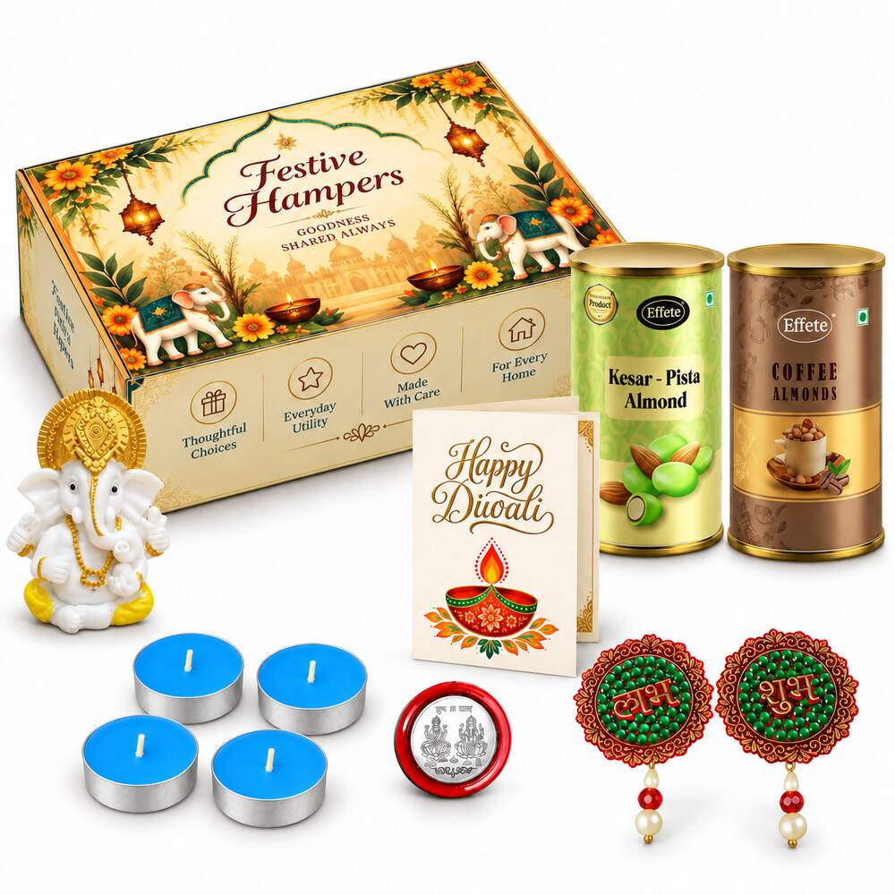 Kesar Pista Almond and Coffee Almond Ganesh Hamper