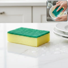 2-in-1 multi-purpose scrub sponge for dishwashing and furniture cleaning