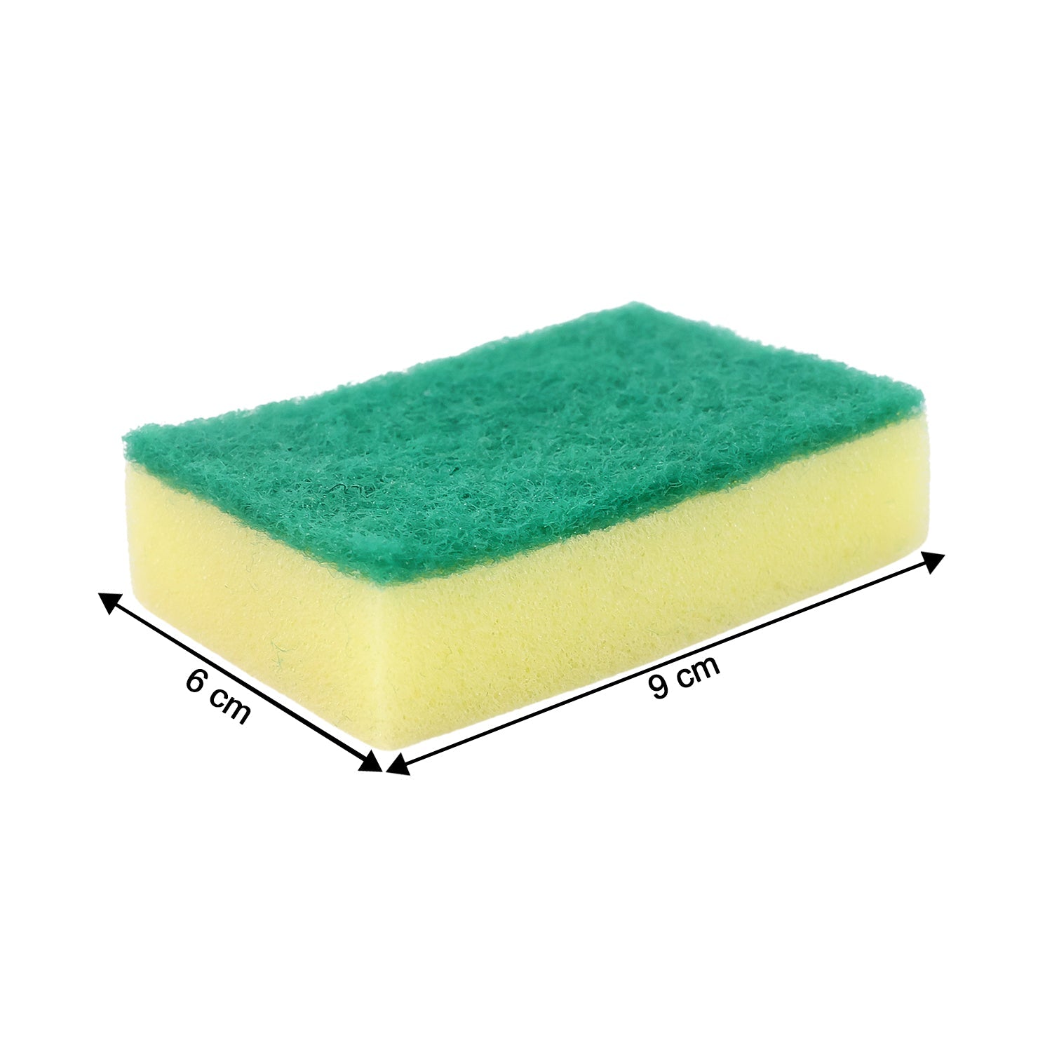 Side view of wear-resistant cleaning sponge
