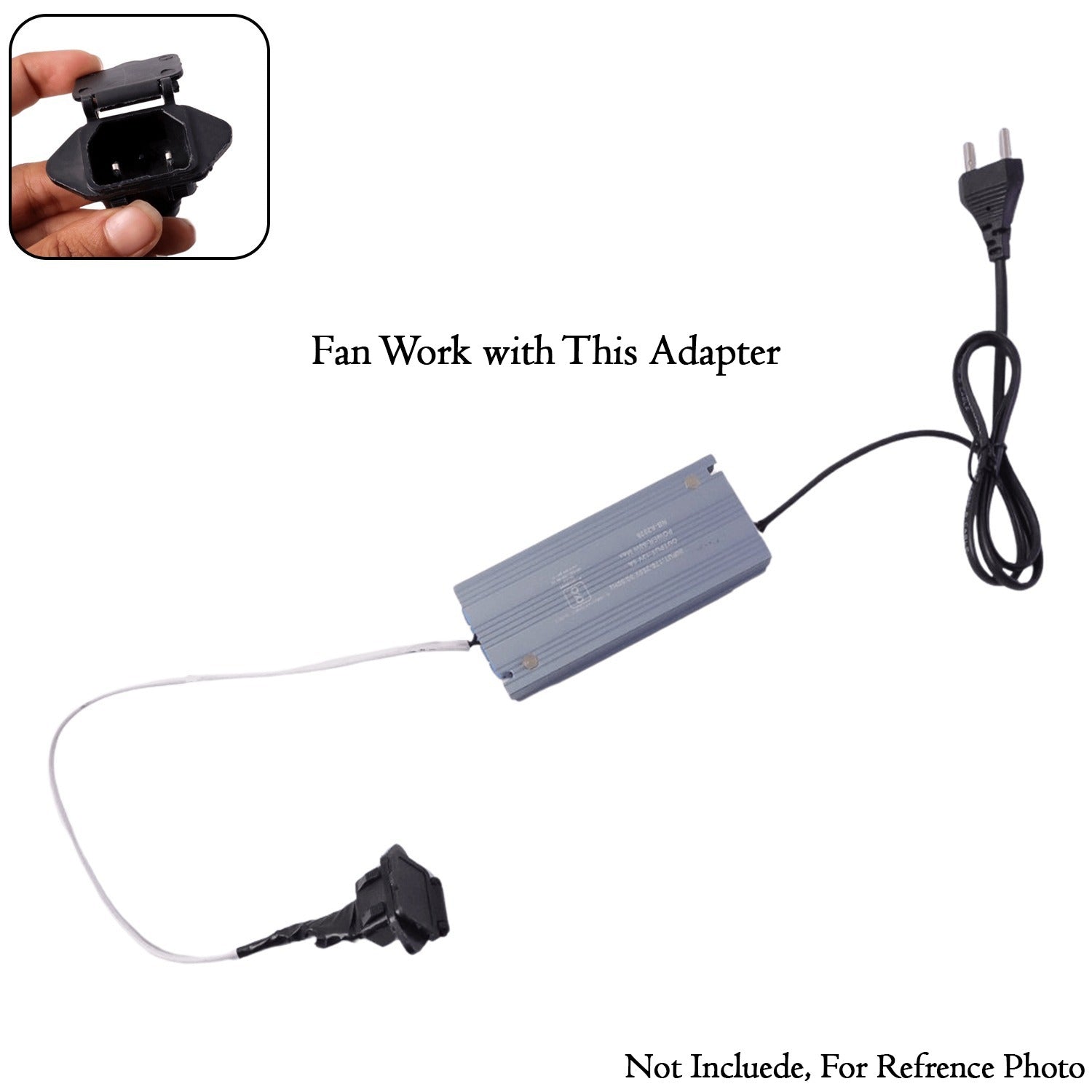 DeoDap 12V DC Hybrid Pedestal Table Fan (Adapter Not Include) - key feature close-up