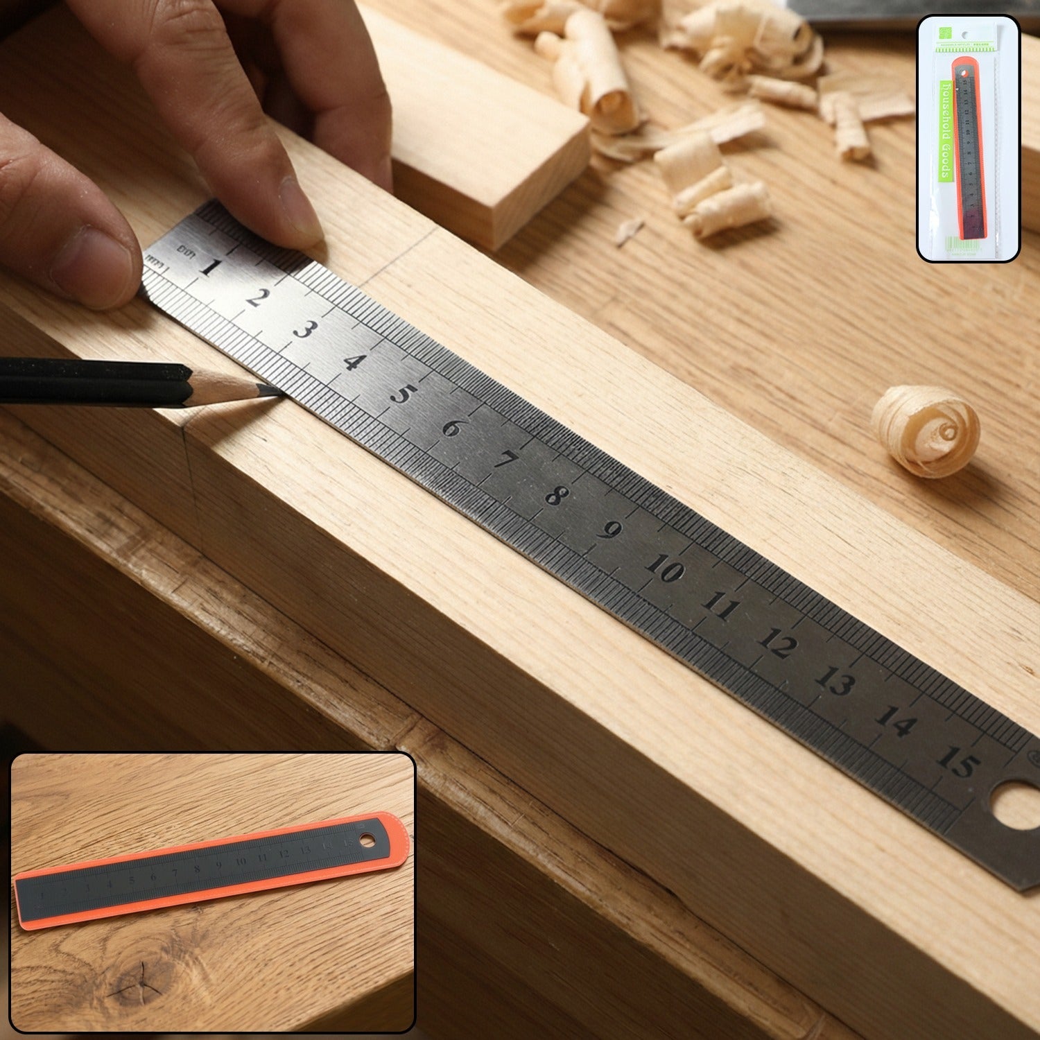 Scale ruler with clear markings