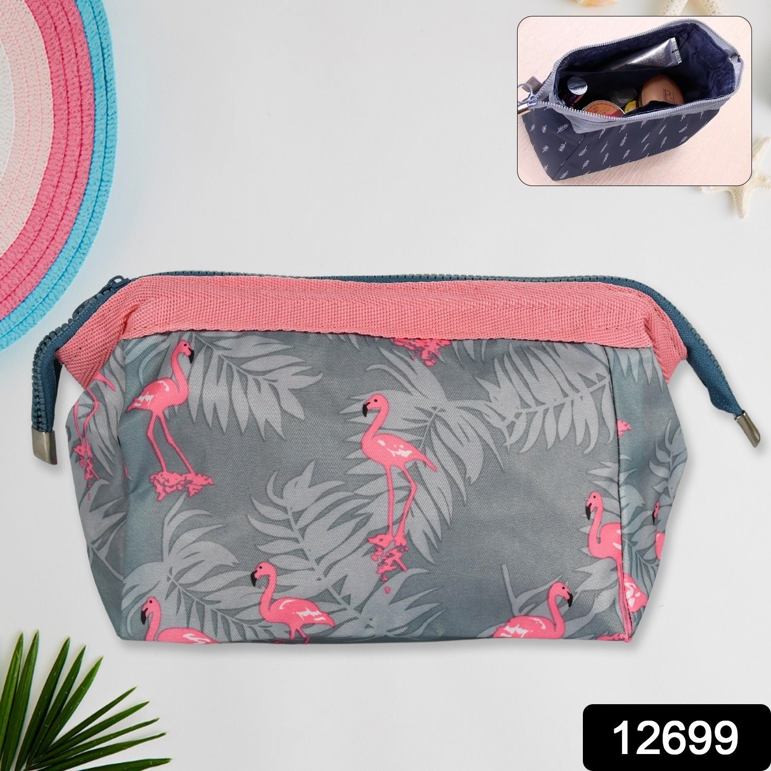 Makeup Bag / Pouch / Travel Cosmetic Bags / Brush Pouch Toiletry Kit Fashion Women Jewelry Organizer with Zipper Portable Purse Pouch (1 pc / 25Ã—13 Cm)