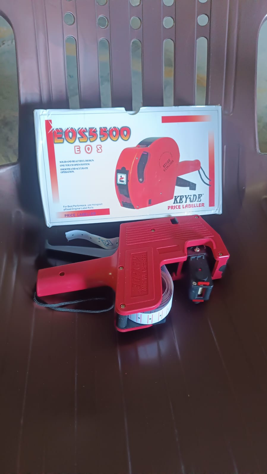 Handheld 8-Digit Plastic Price Tag Gun â€“ Ideal for Retail & Market Price Tagging