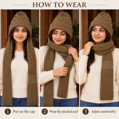 Warm Ribbed Ear Cover Cap