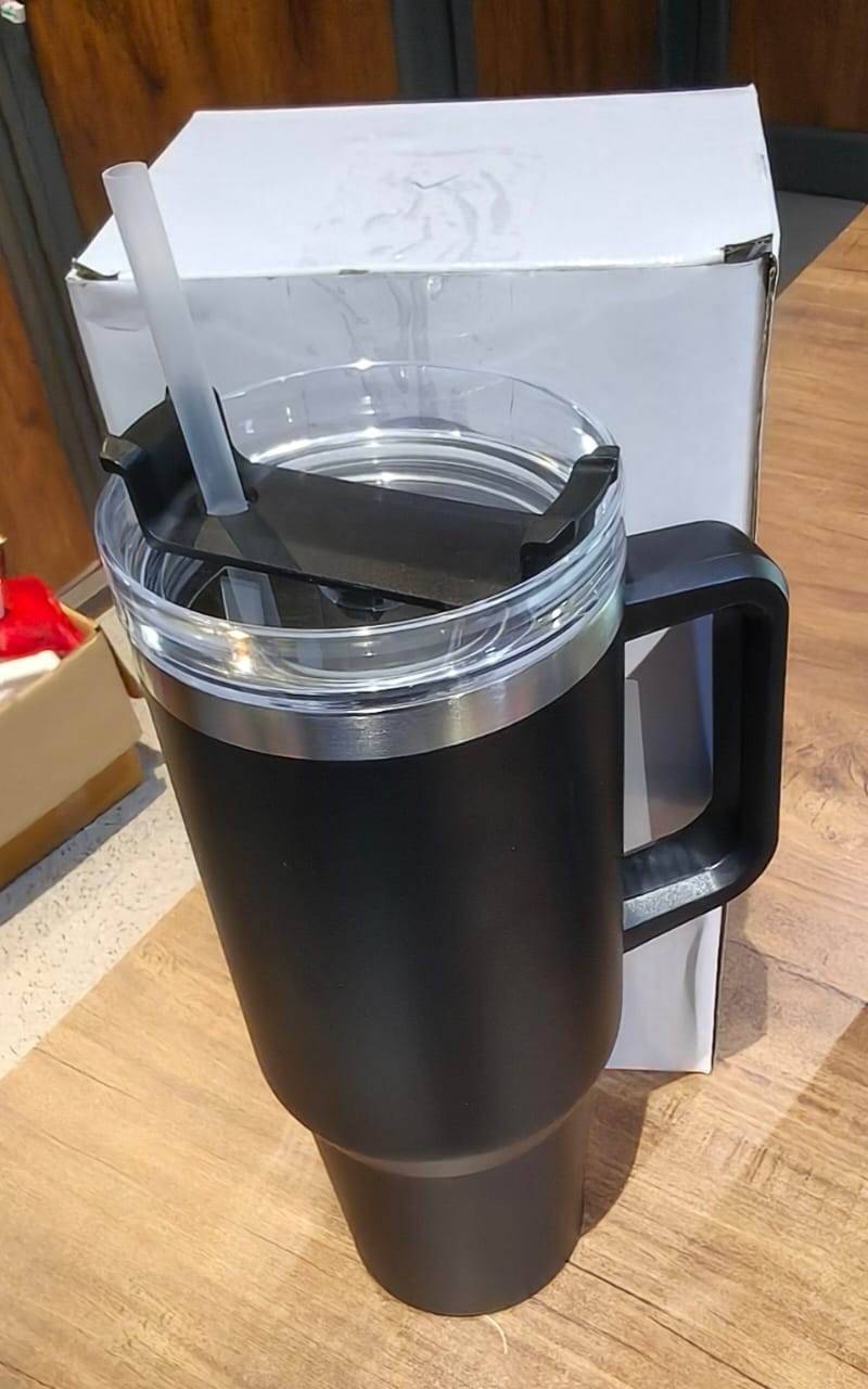 Black Extra Large Insulated Travel Mug (1200ML - 1 Pc)