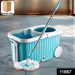 Close-up of stainless steel spinner on Apex Magic Spin Mop
