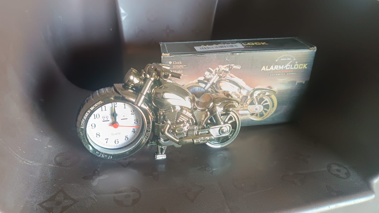 Motorcycle Alarm Clock, Motor Table Clock for Home Decor (1 Pc)