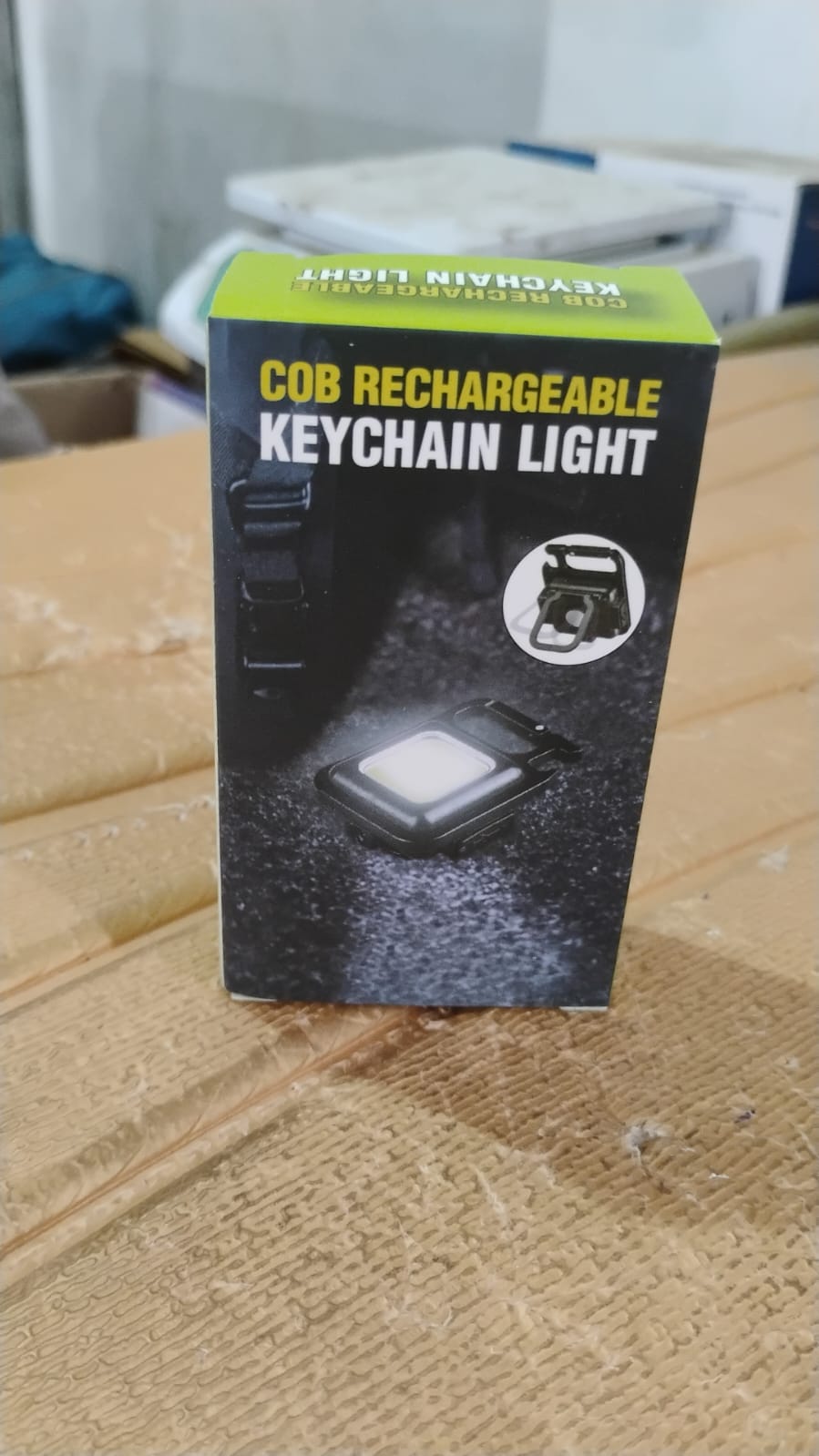 DeoDap Mini Rechargeable Keychain Flashlight - angle