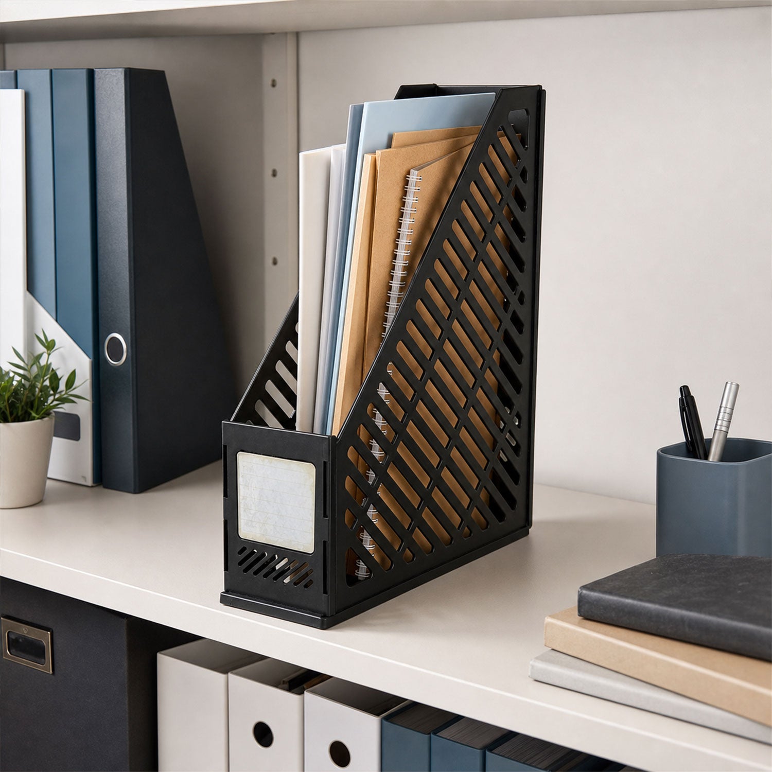 Desk organizer document holder