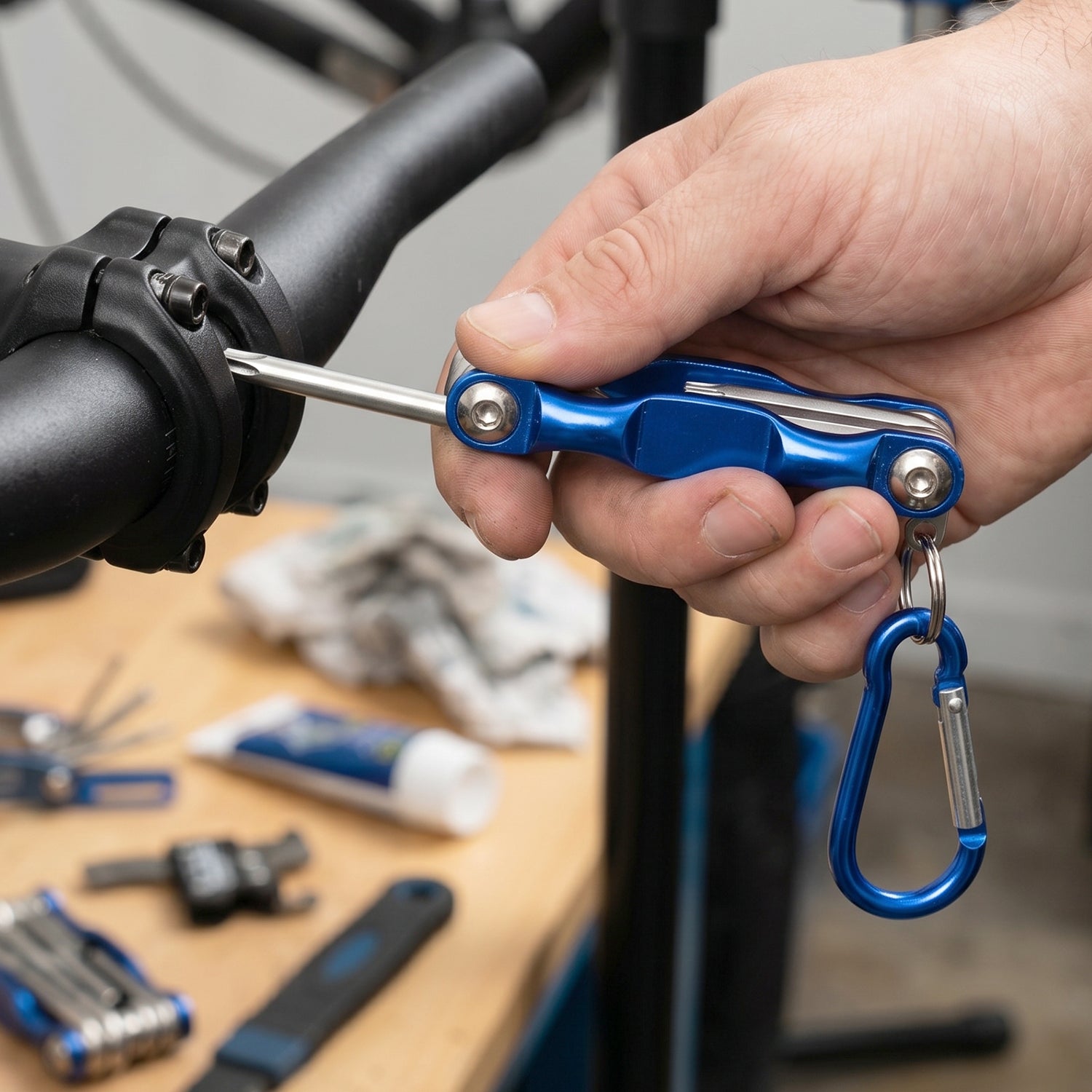 multi tool kit open displaying multiple tools