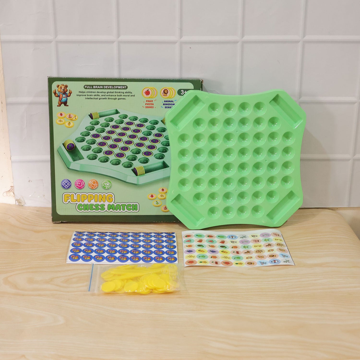 Child interacting with the Flip & Match learning game