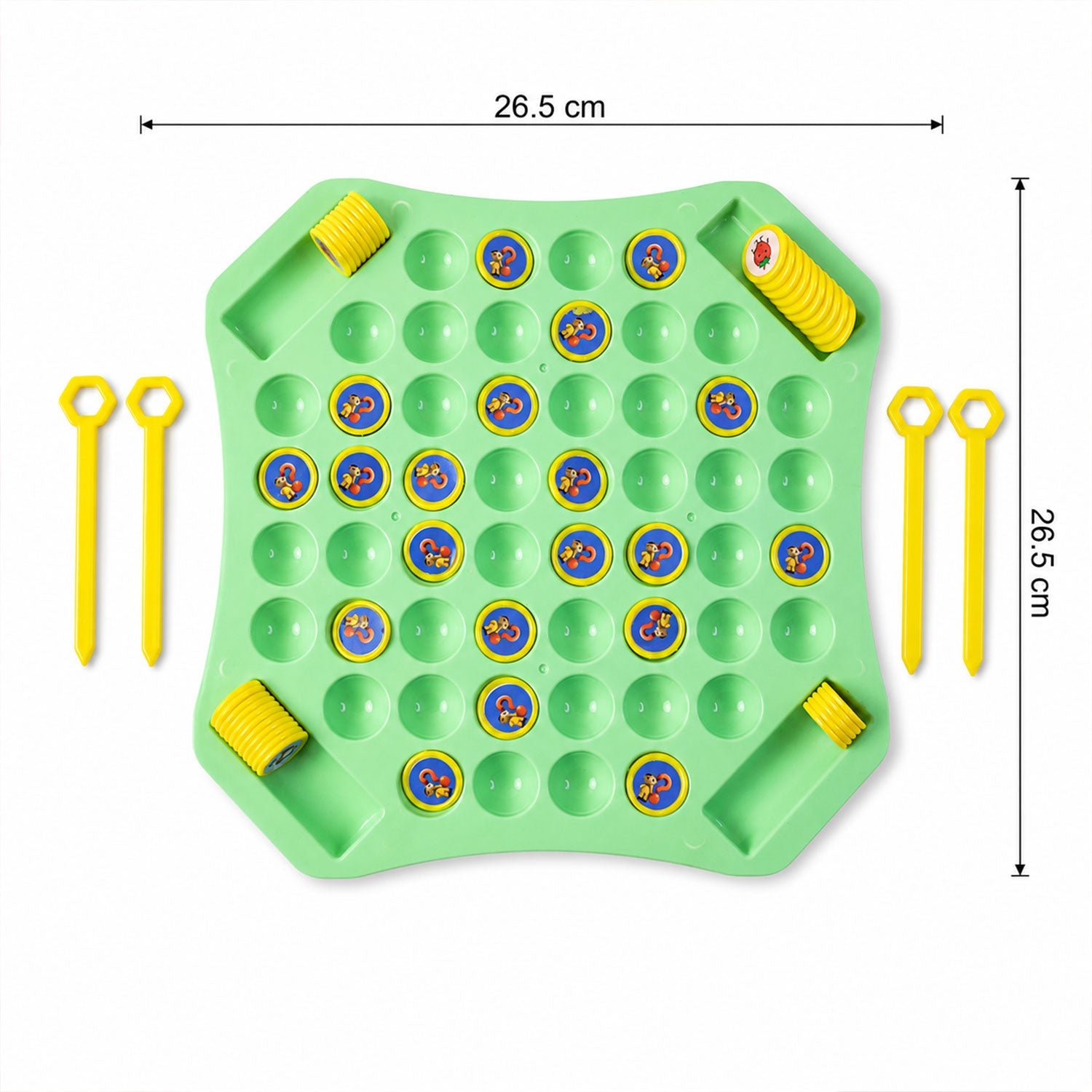Game tokens with various images for the Flip & Match puzzle