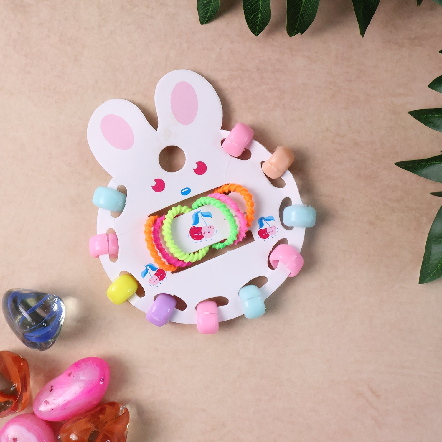 Pastel hair accessories for girls including clips and bands