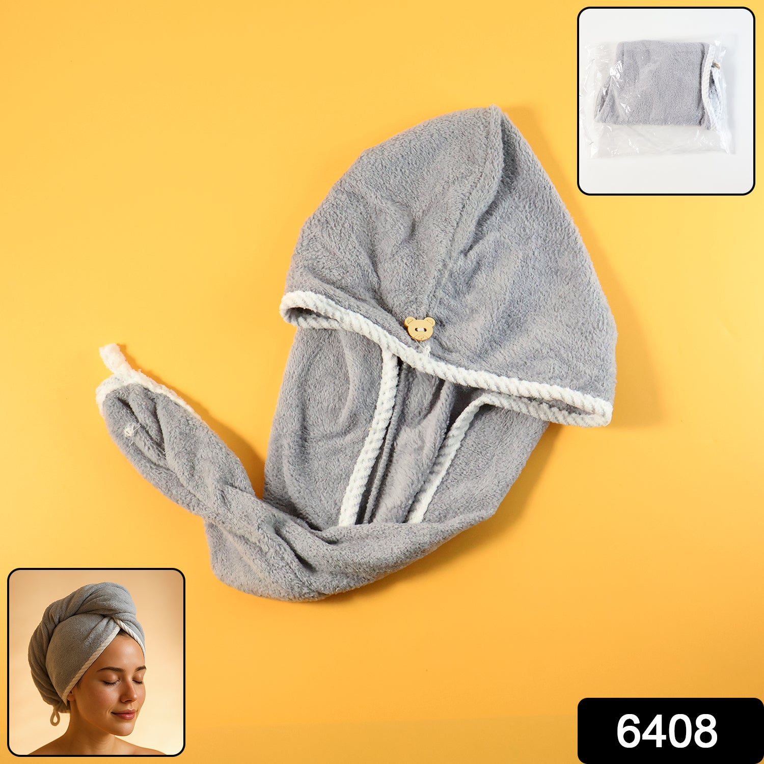 DeoDap Hair Drying Magic Hair Cap Towel - specs