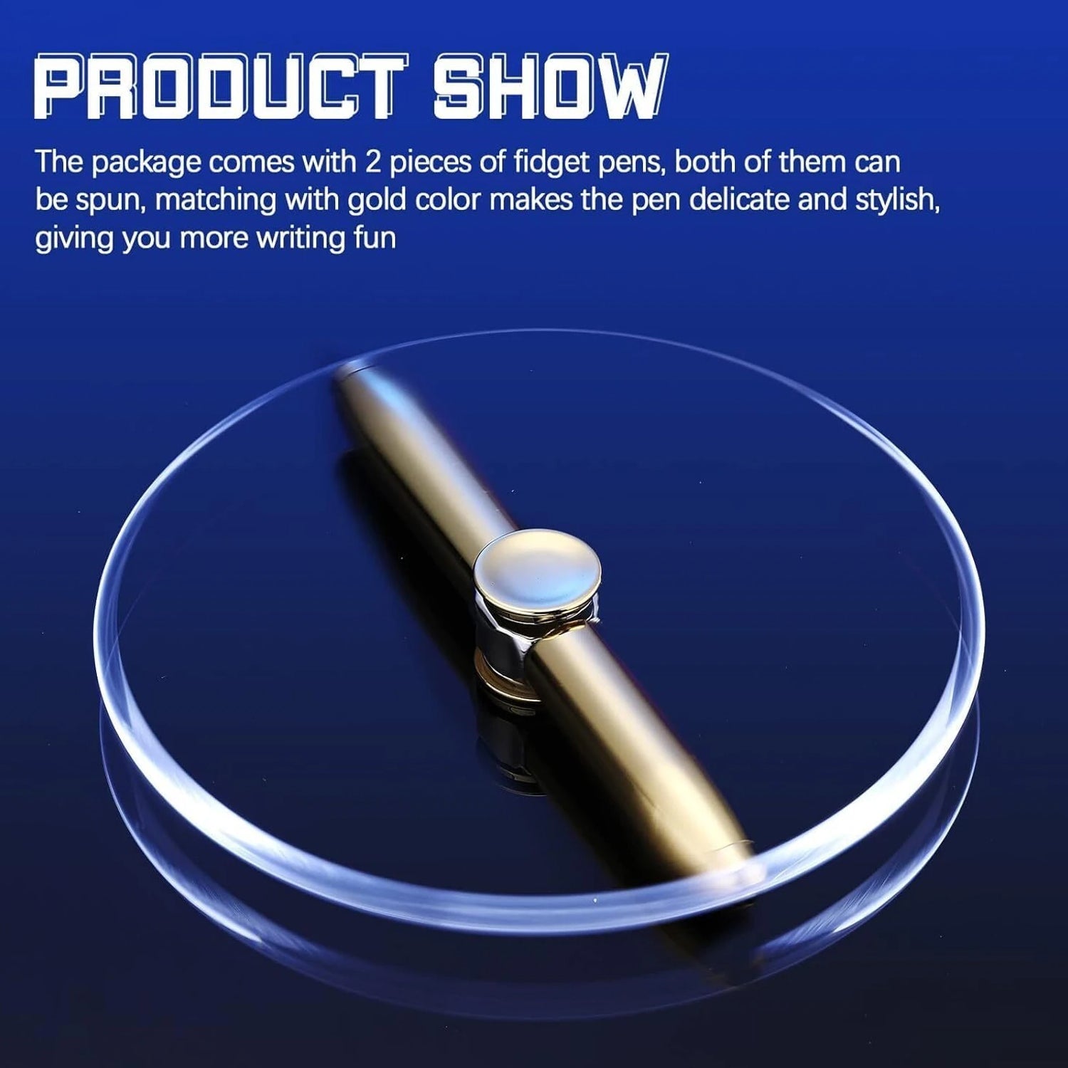 Premium Hand Spinner Pen with LED Light (1 Pc)