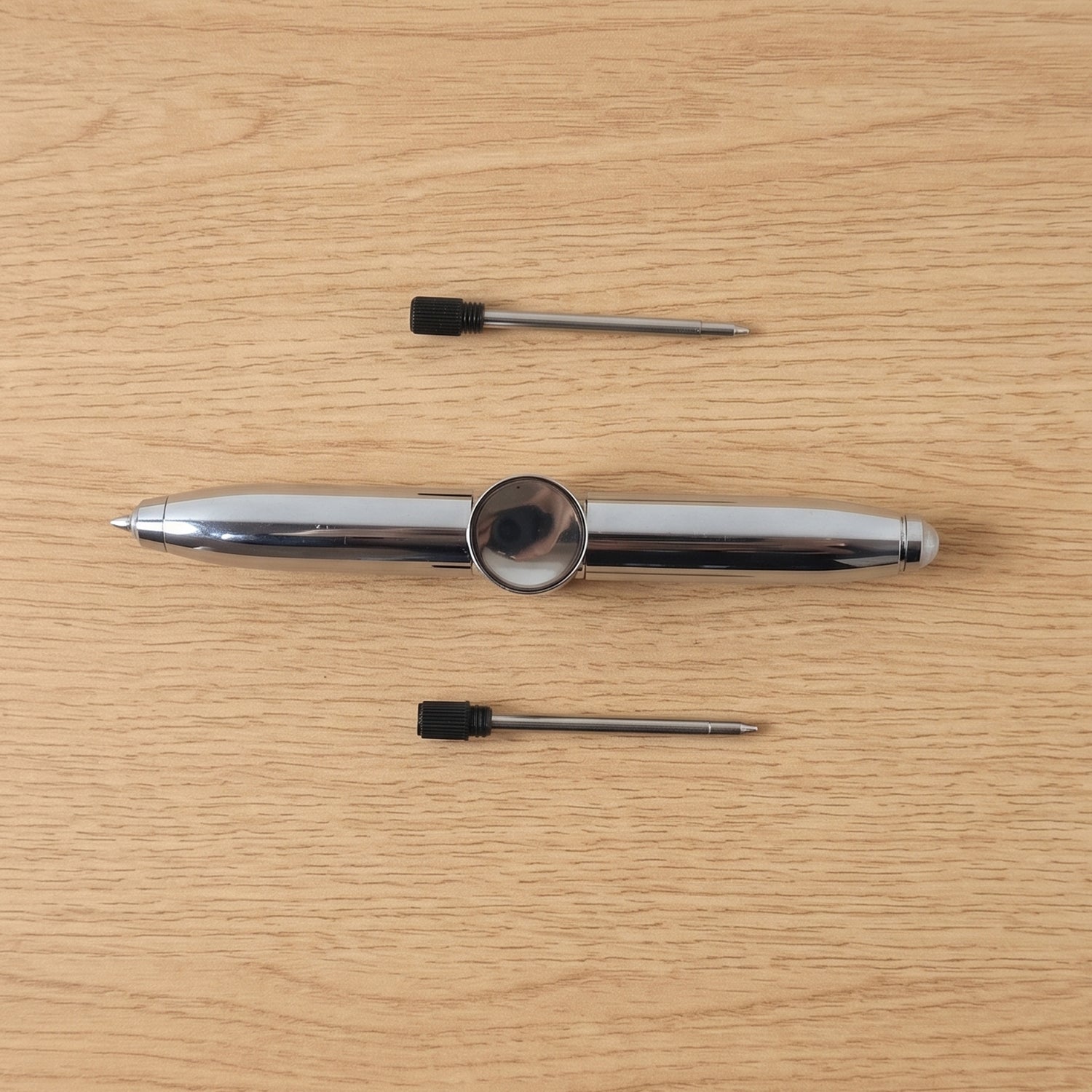 Multifunction Hand Spinner Pen with LED Light (1 Pc)