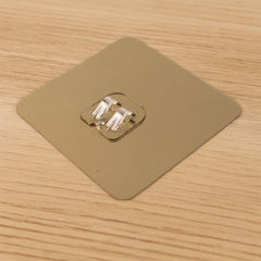 Self-Adhesive Heavy-Duty Plastic Wall Hook – 1 Pc (8x8 cm)