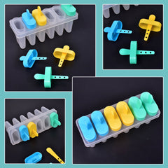 Ice Candy Maker Upgrade sicle Molds Sets 6 Ice  Makers Reusable Ice Lolly Cream Mold Home-Made sicles Mould with Stick