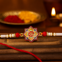 Ashtakona Om Rakhi (Features the Om symbol within an eight-pointed star
