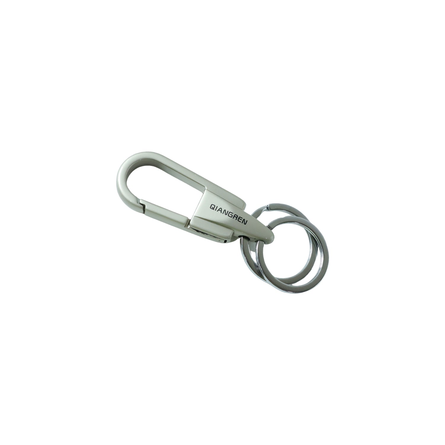 Compact metal carabiner keychain for everyday carry