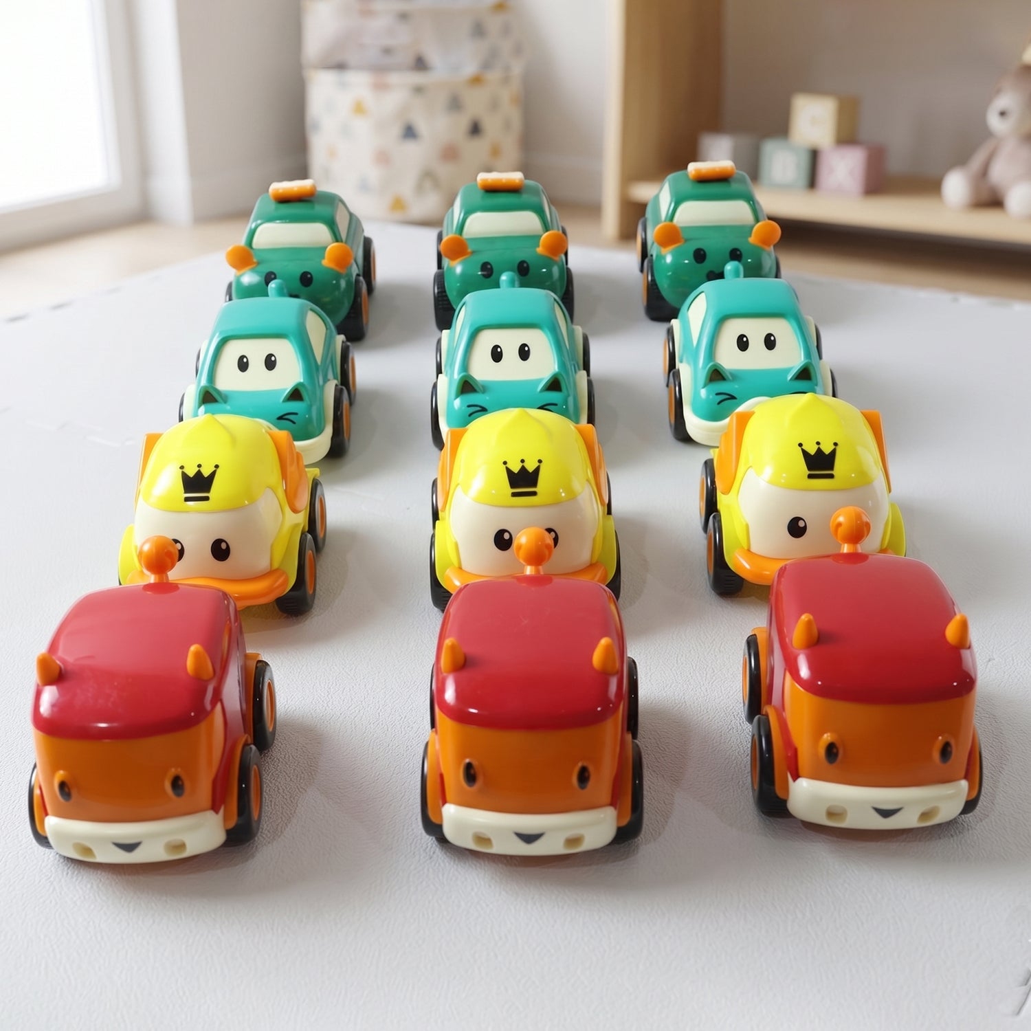 Funwoods Scurry colorful toy cars for toddlers