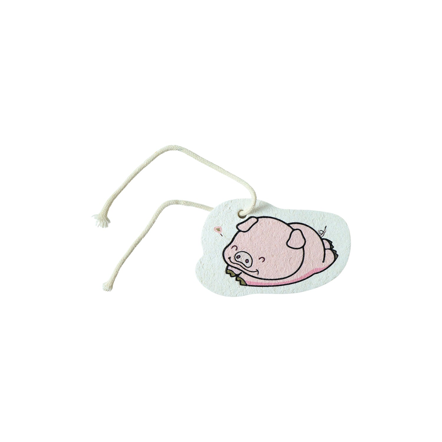 Cartoon printed bath scrubber sponge laid flat