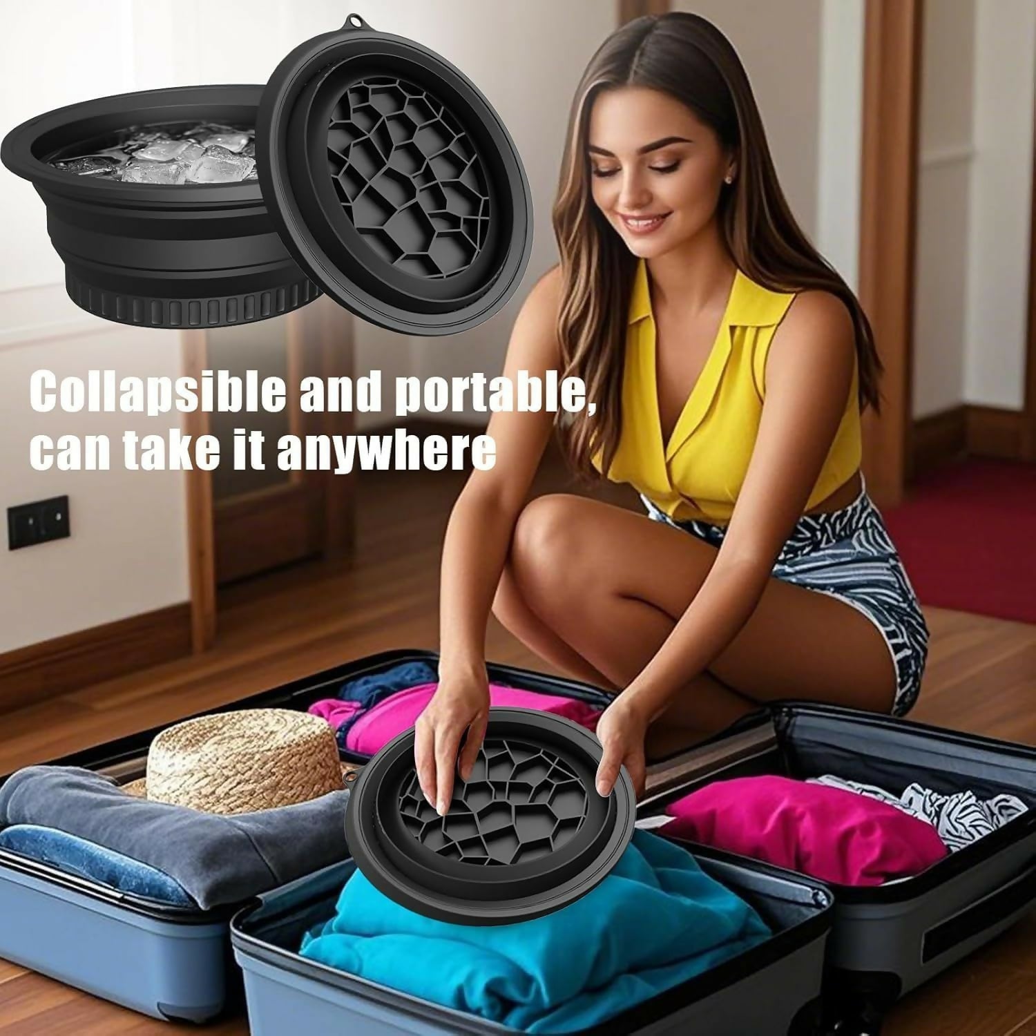 DeoDap Silicone Face Ice Bowl lifestyle use