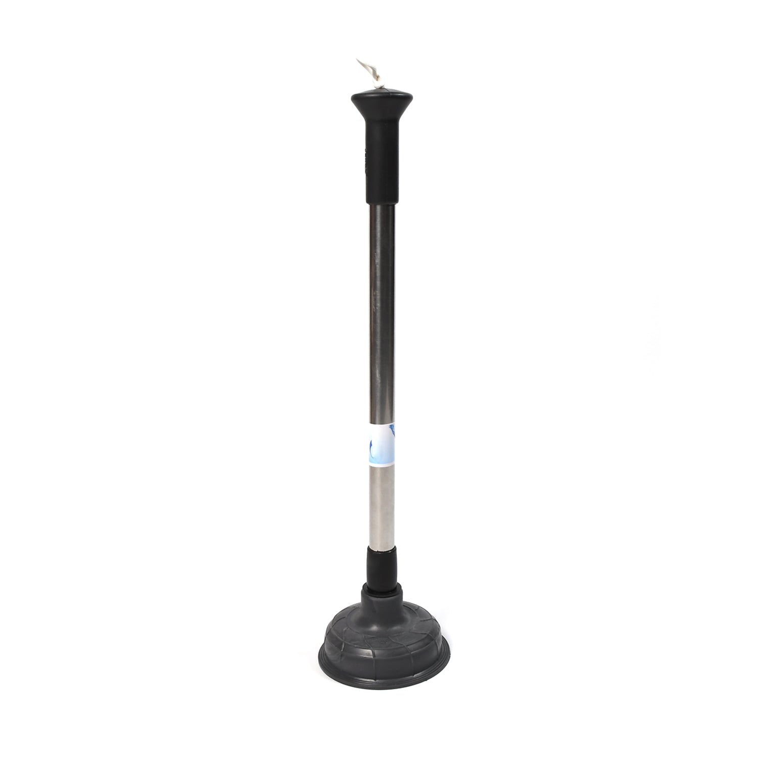 Drain unblocker pump placed on white background showing side angle