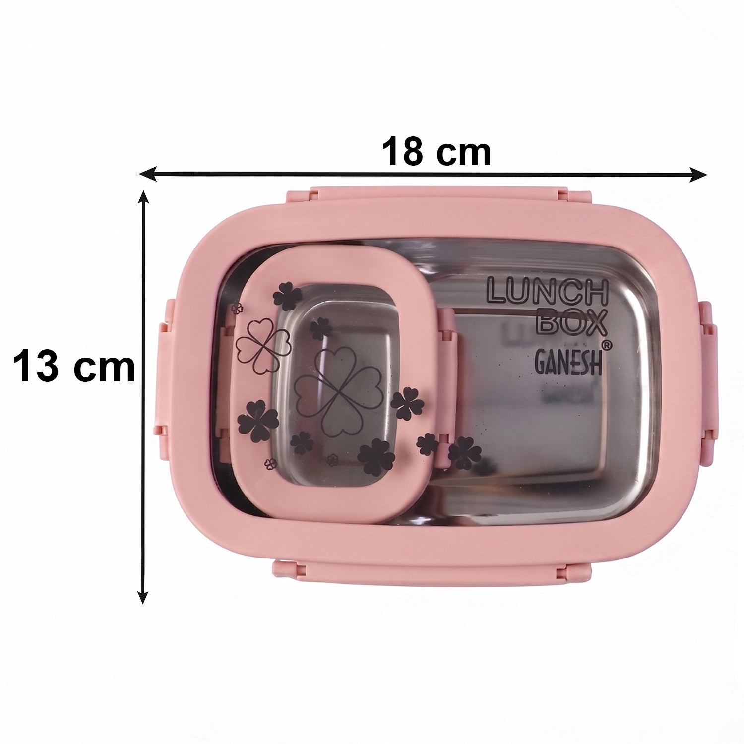Ganesh kids lunch box main container inside view, ready for food