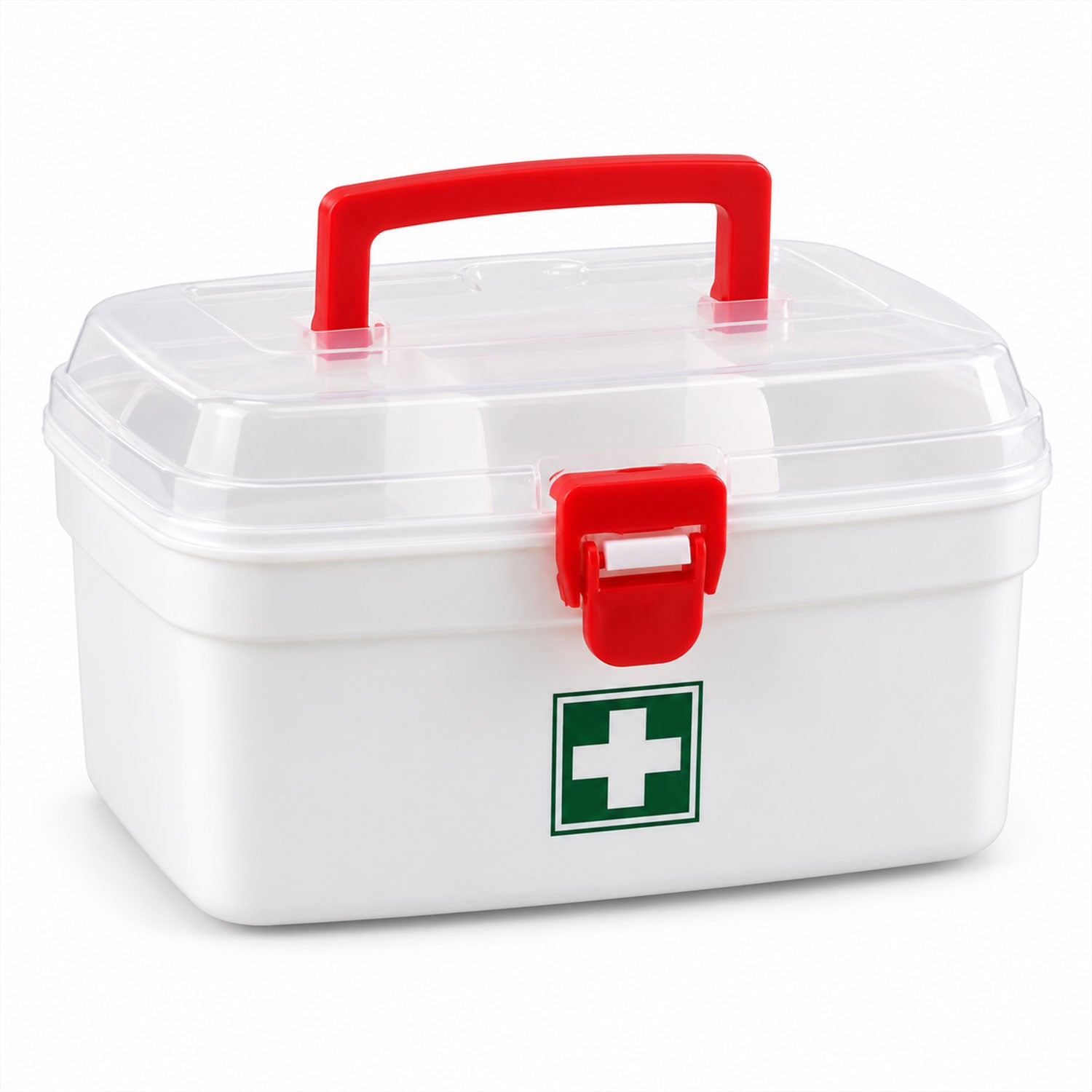 Medical Storage Box with Detachable Tray & Handle