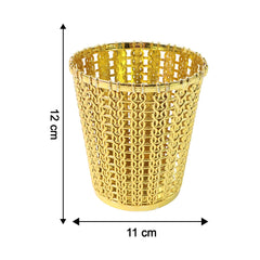 Luxury Golden Decorative Makeup Brush Holder Organizer (1 Pc)