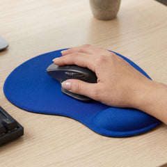 Side angle of wrist mouse pad illustrating cushion thickness