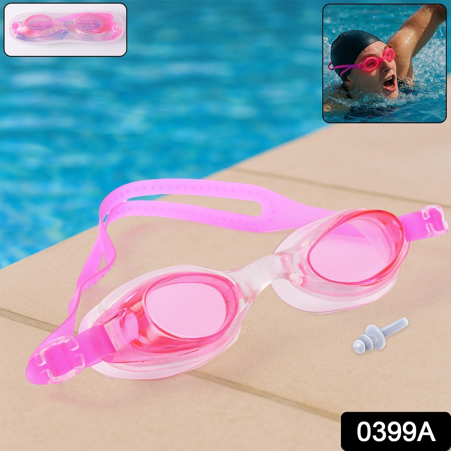 Adjustable Swimming Goggles for Kids  Clear Vision & Anti-Fog