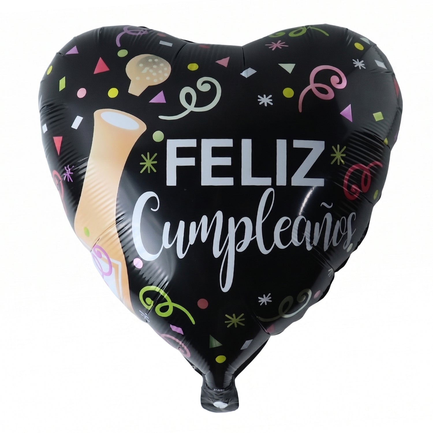 Black heart balloon wall display