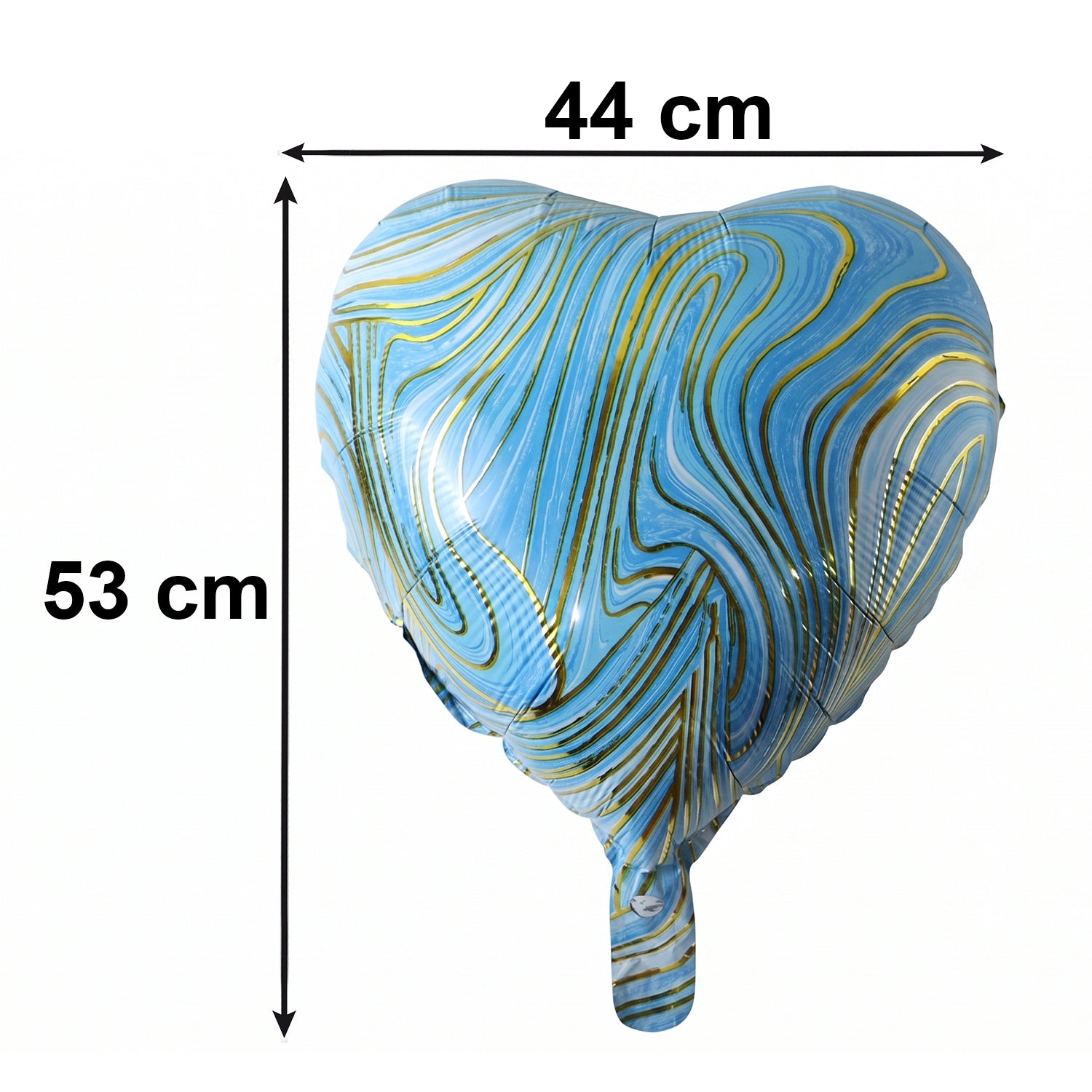 Shiny heart foil balloon decor