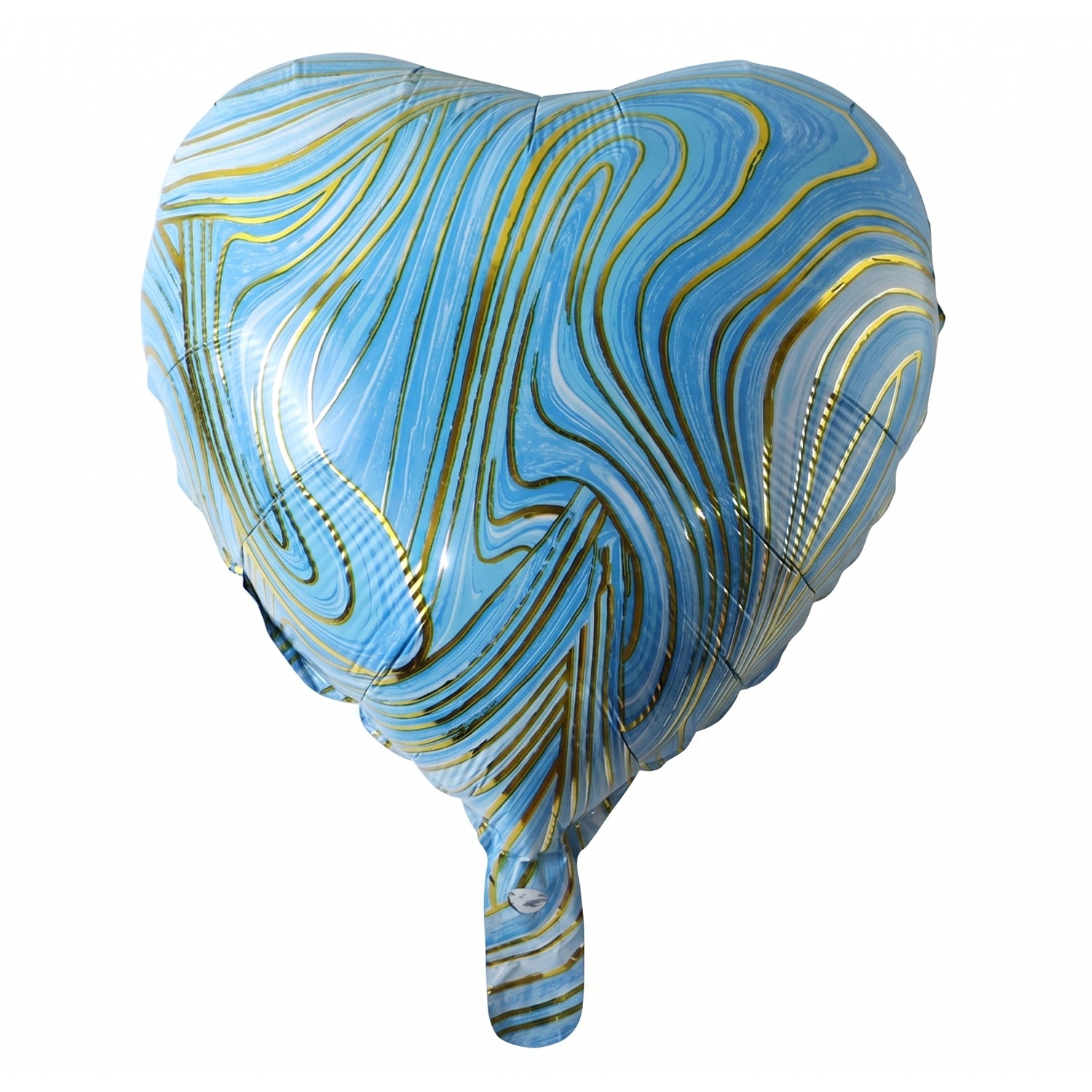Blue marble balloon festive