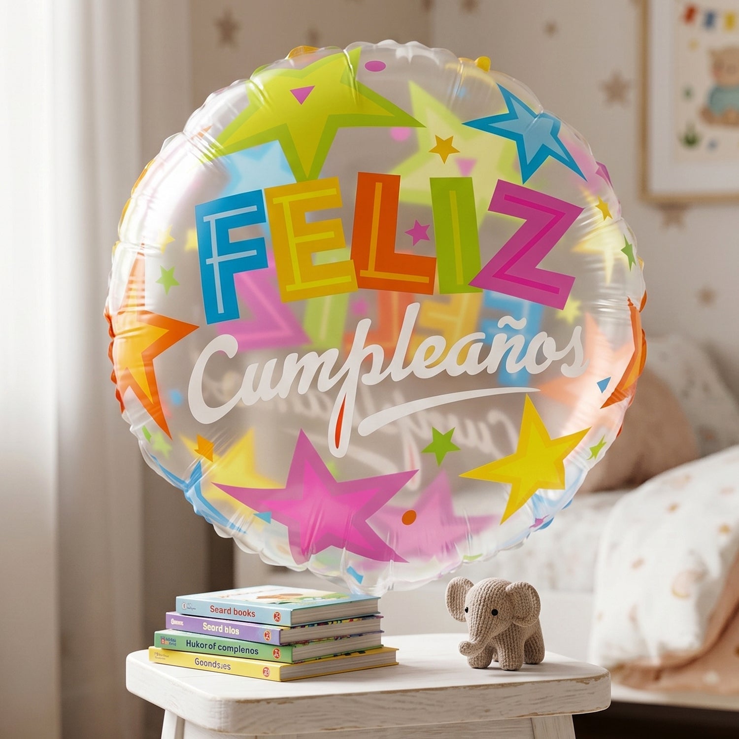 Foil balloon photo booth decor