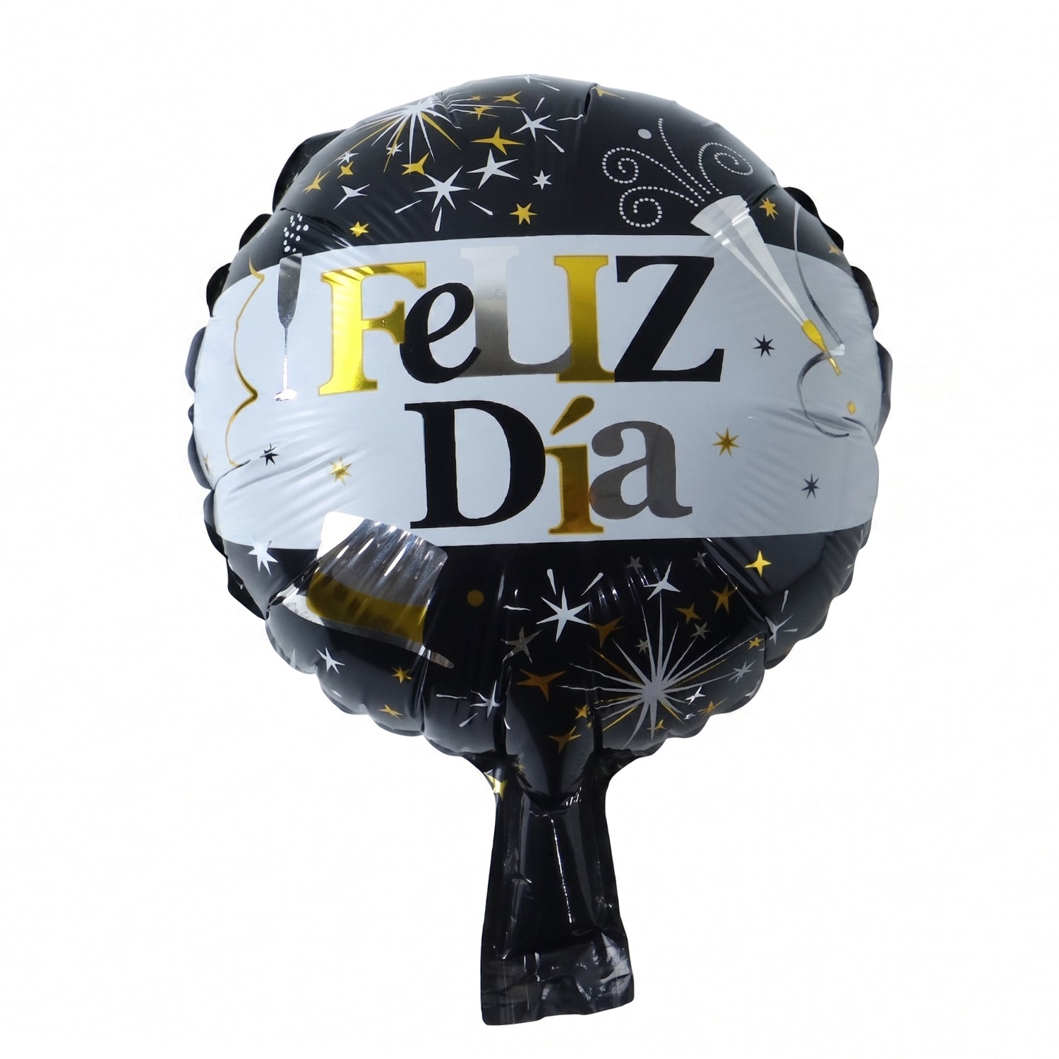 Black gold balloon wall decor