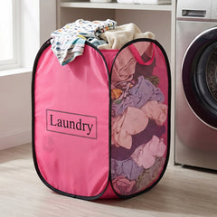Foldable Laundry Basket Fabric Mesh Clothes Hamper Storage Bag (1 Pc,60x36cm)