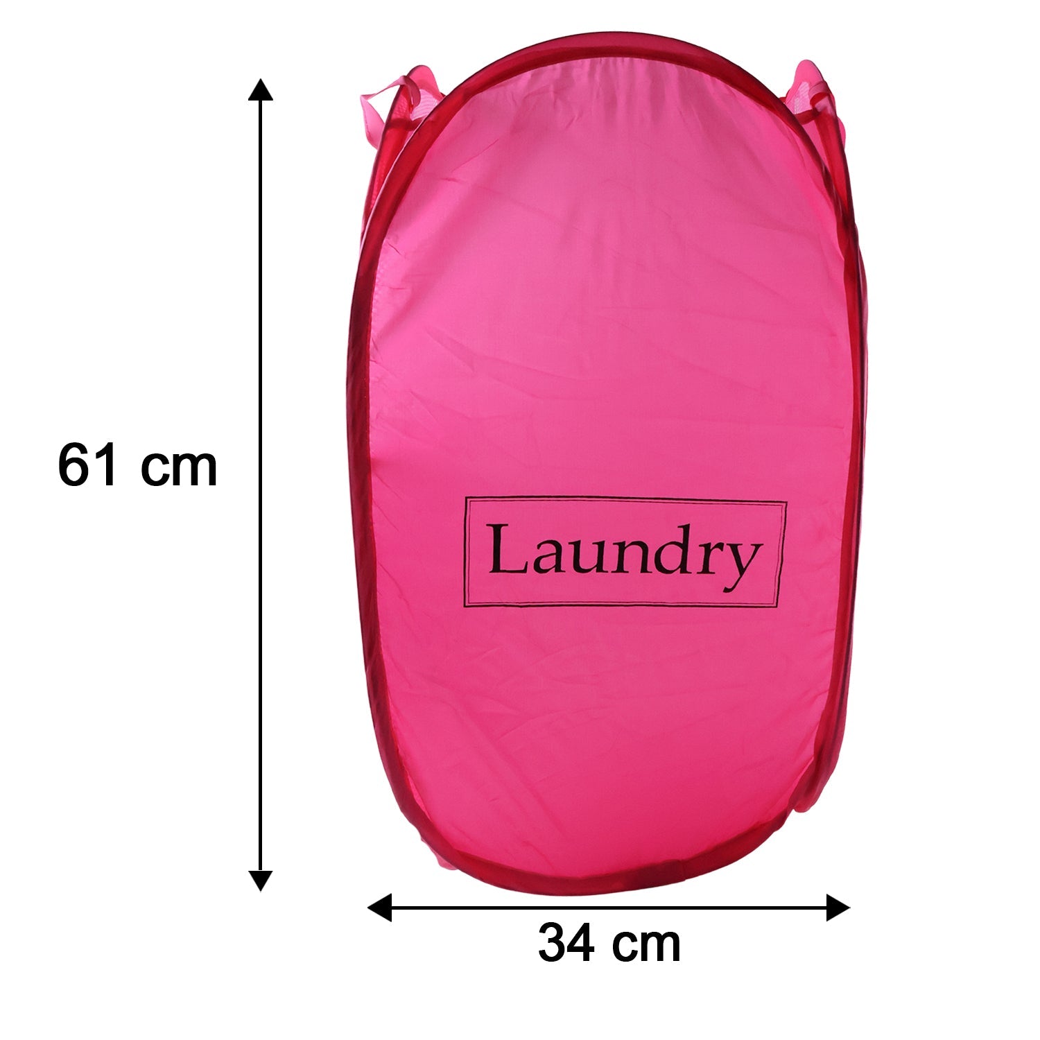 Foldable Laundry Basket Fabric Mesh Clothes Hamper Storage Bag (1 Pc,60x36cm)