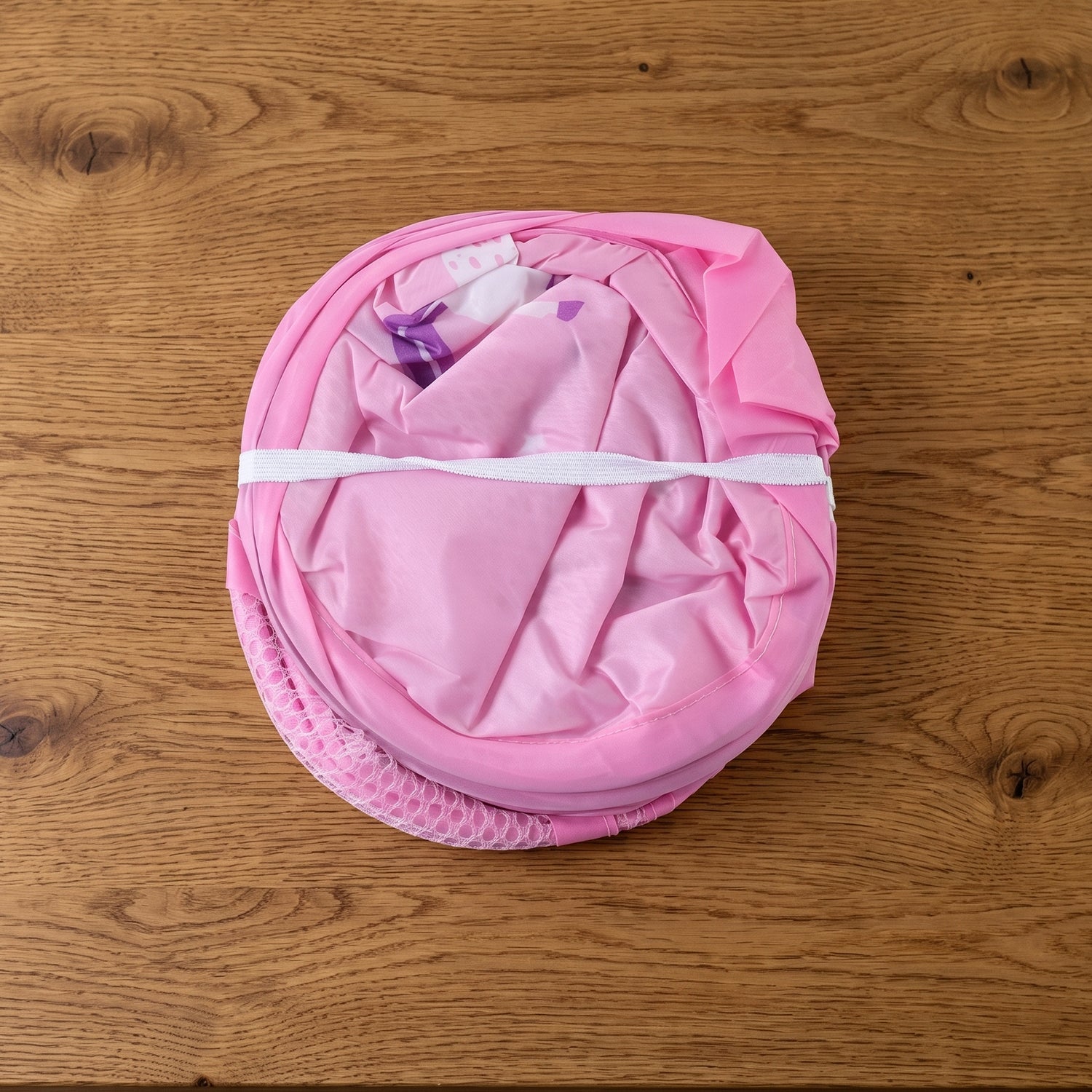 pink foldable laundry organizer unicorn